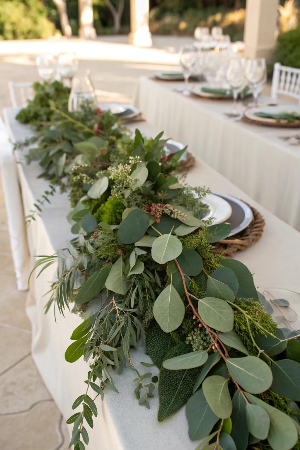 A versatile green garland perfect for fall and winter.