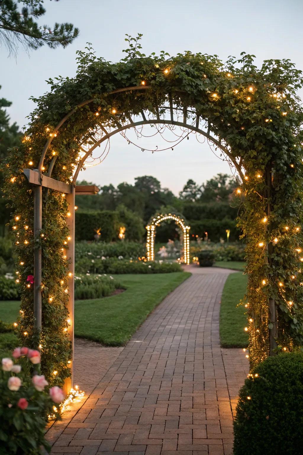 A lit archway invites you into a magical space.