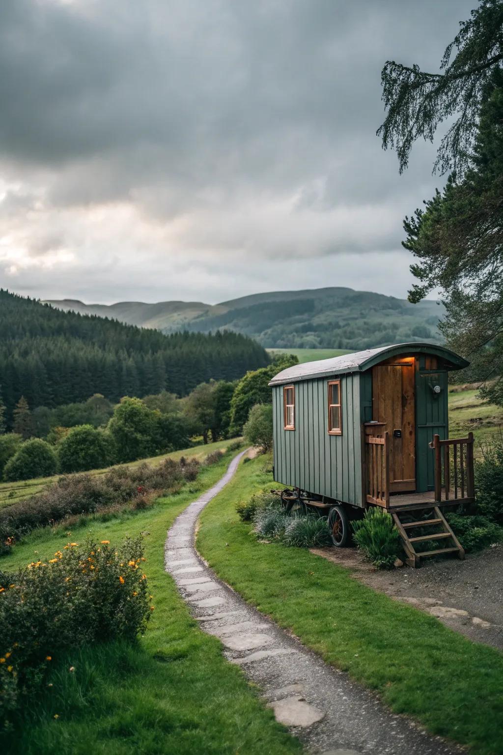 A mobile shed offers the freedom to take your retreat on the road.