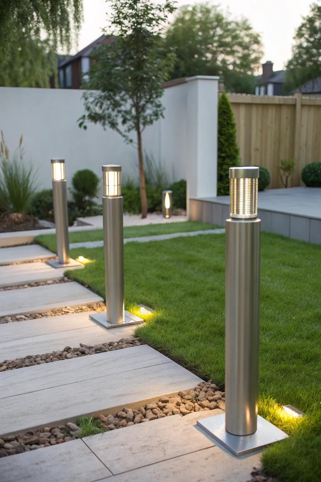Embrace simplicity with modern minimalist pillar lights.