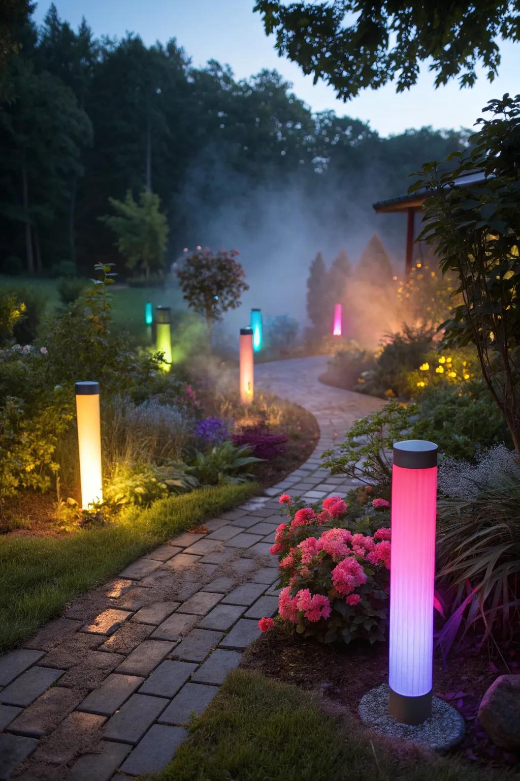 Add vibrant color with LED lights for every occasion.