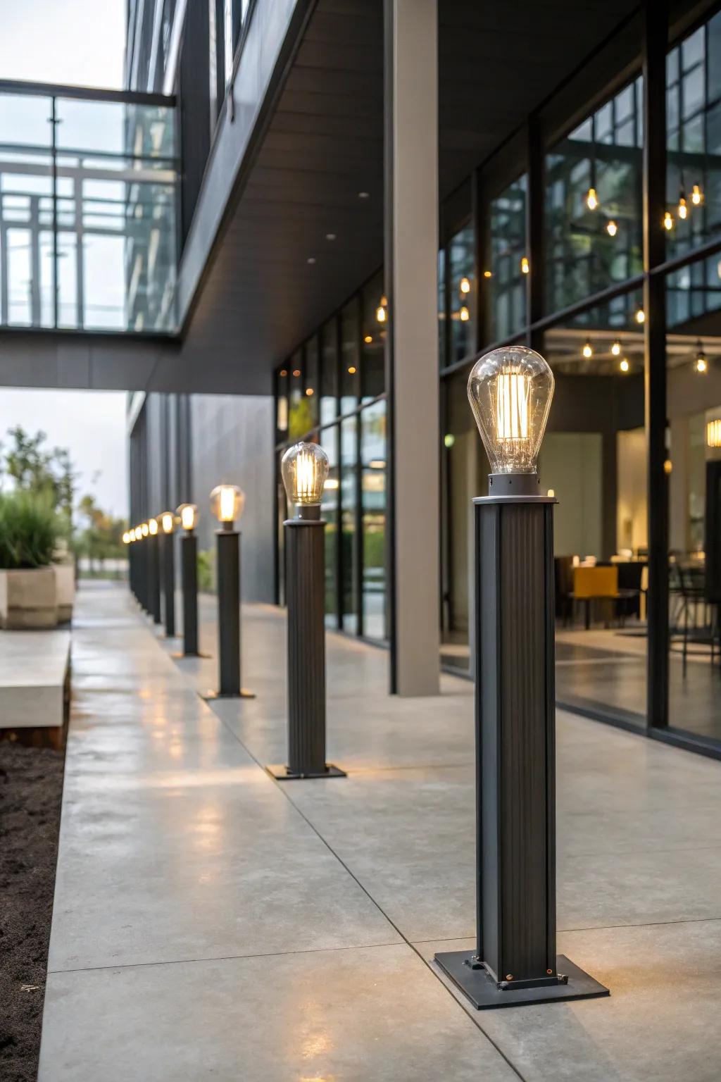 Make a statement with industrial chic lighting.