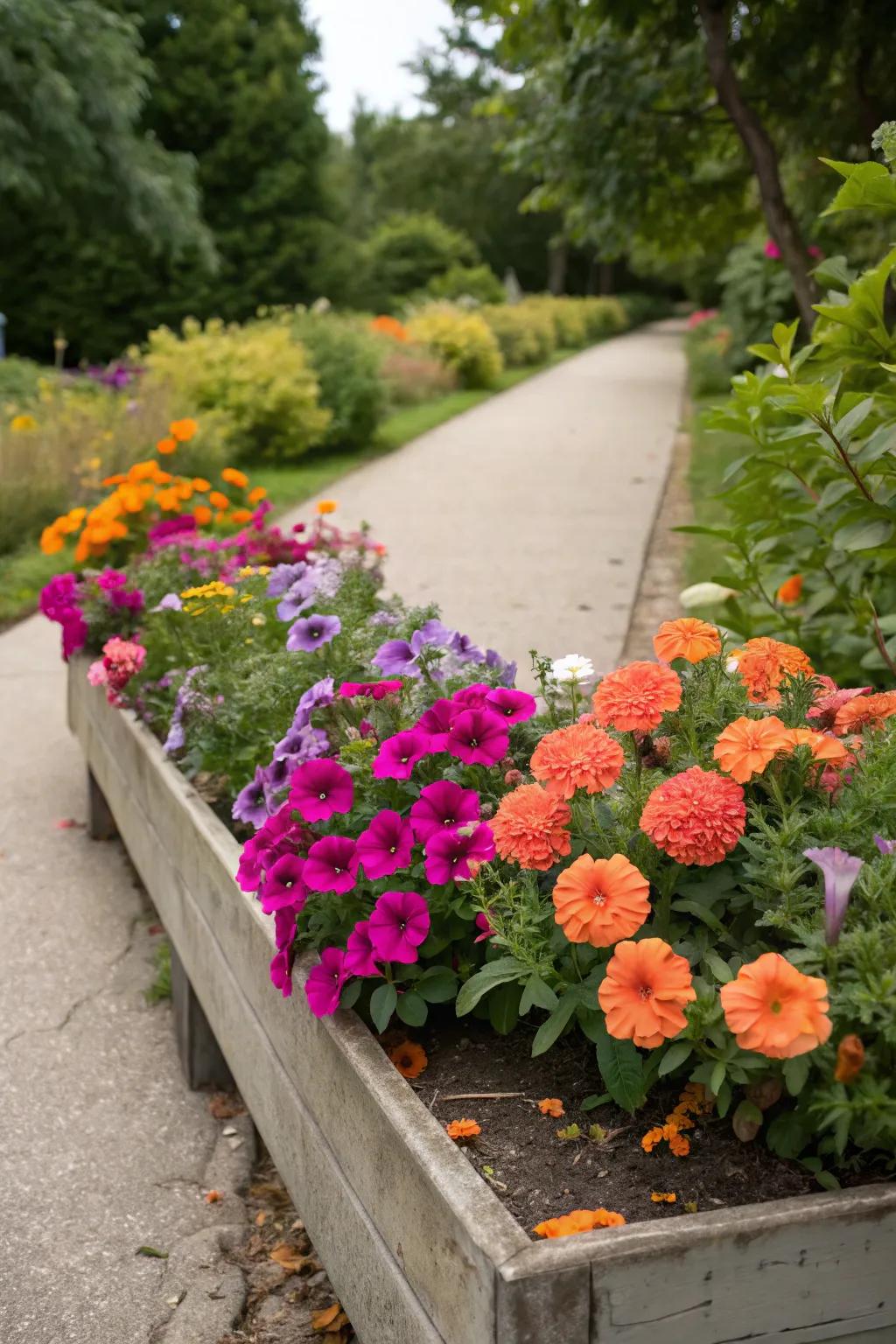 A cascade of colors brings life to any garden.