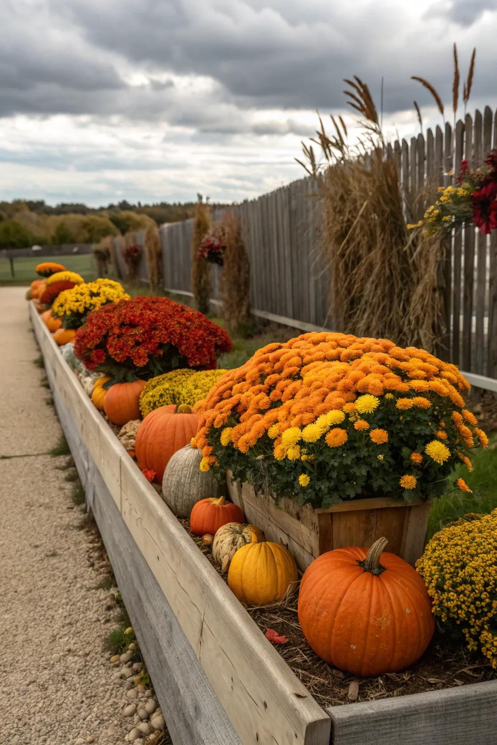Seasonal planter boxes keep your garden looking fresh year-round.