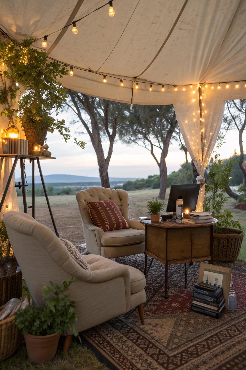 A cozy haven for focused work.