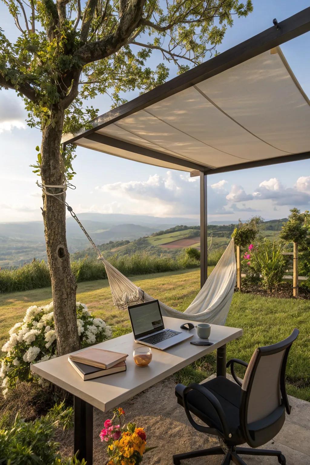 A space to work and unwind.