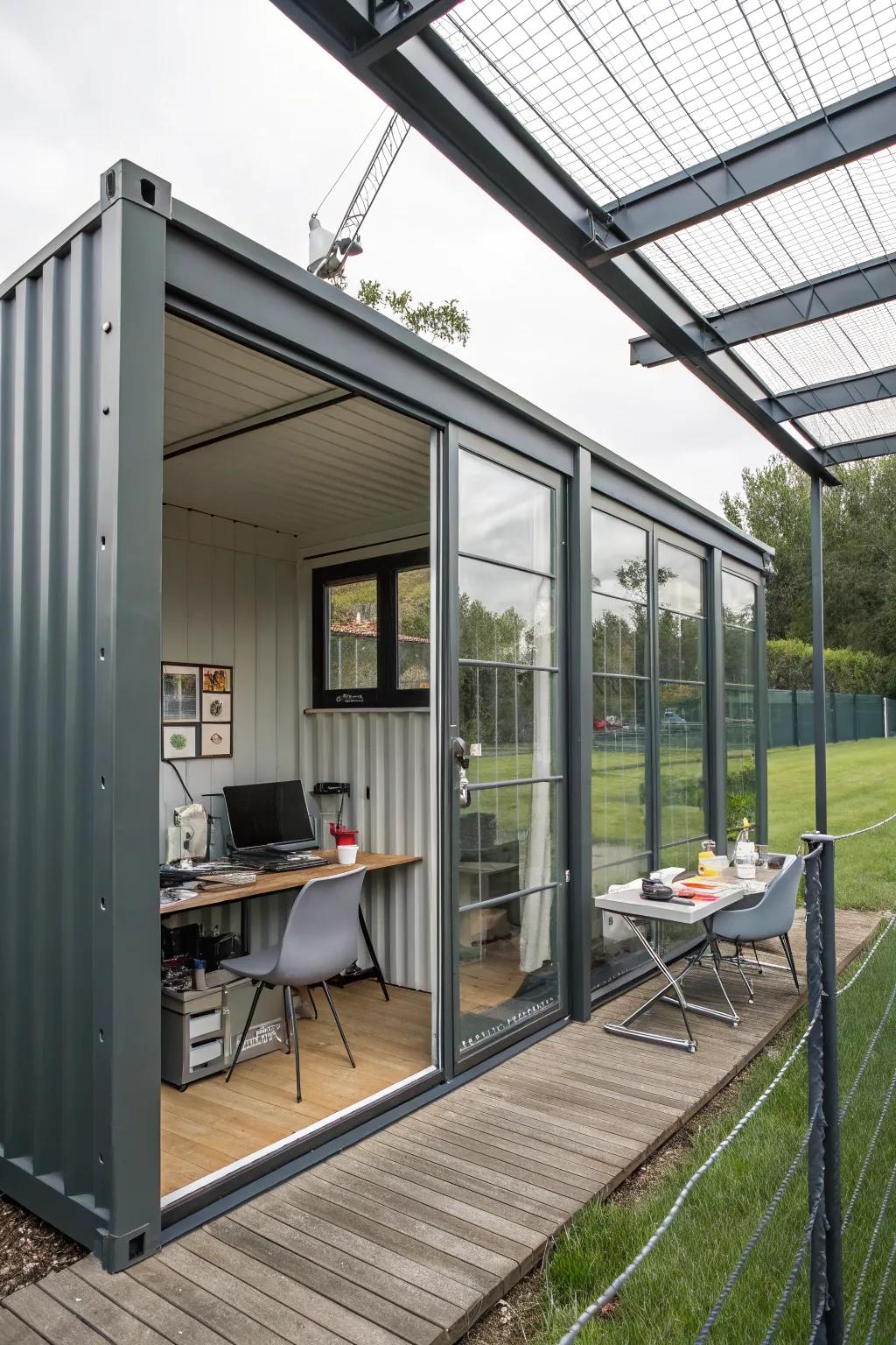 Industrial style with a twist.