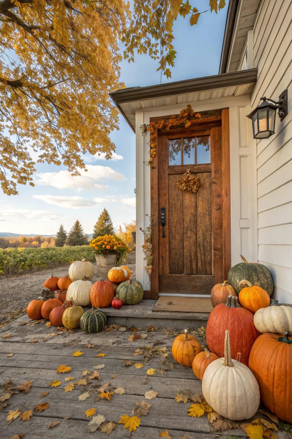 A pumpkin paradise on your front porch