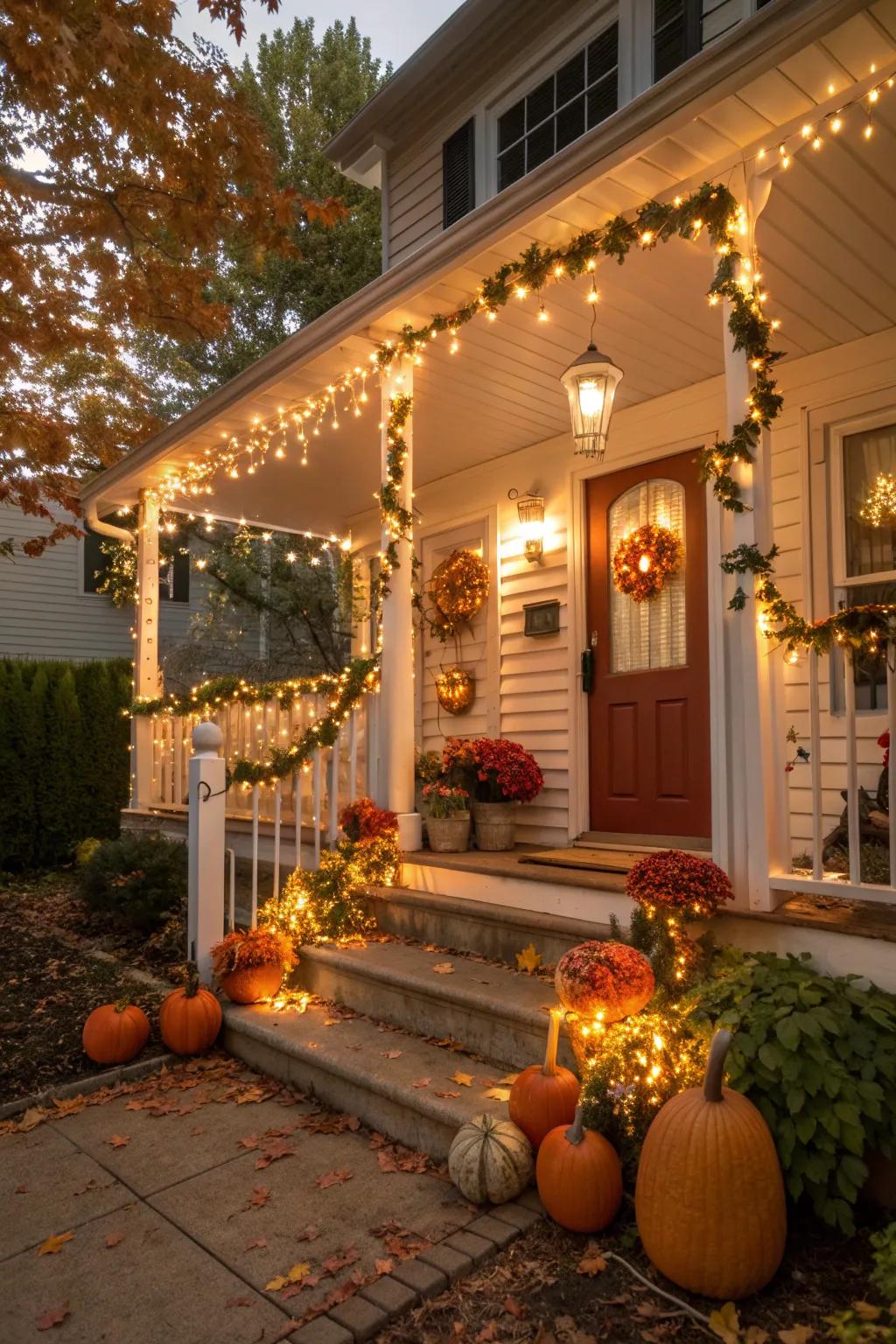Fairy lights add a magical touch