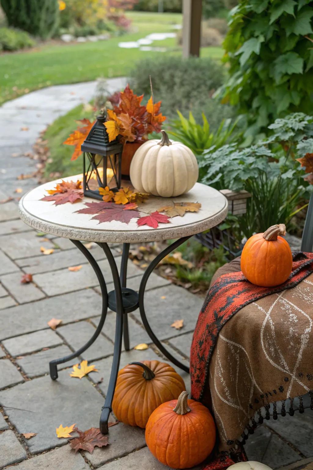 Seasonal decor keeps your outdoor area lively and updated.