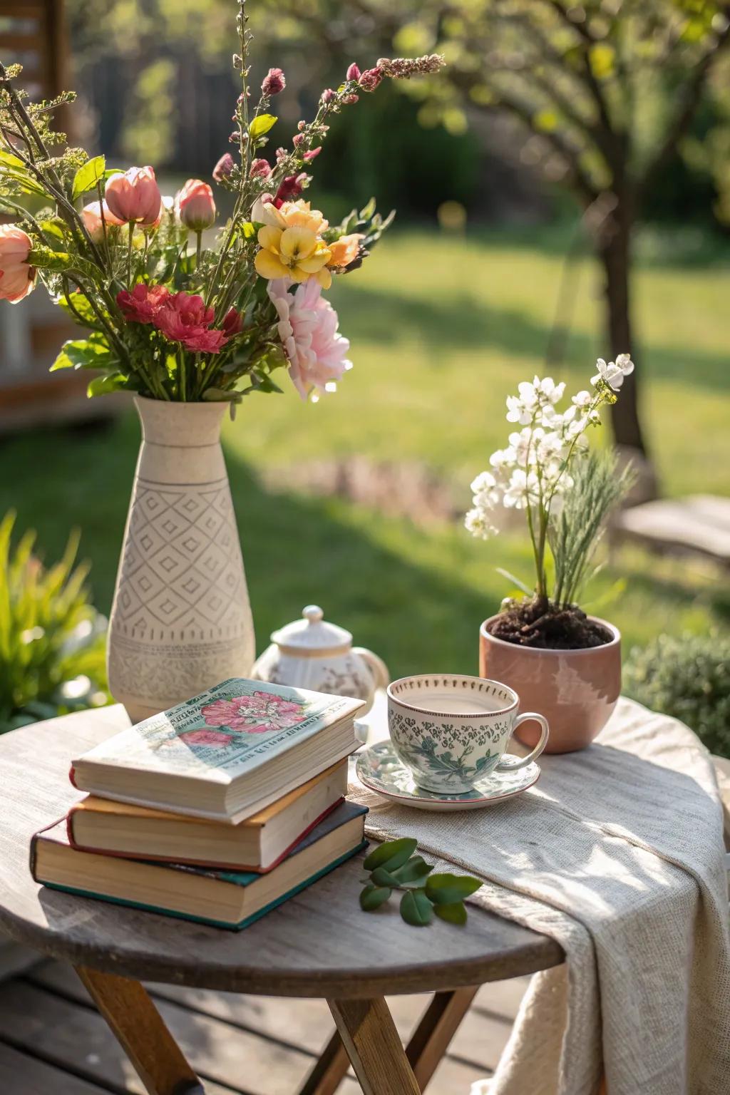 Asymmetry adds an unexpected twist to your decor.