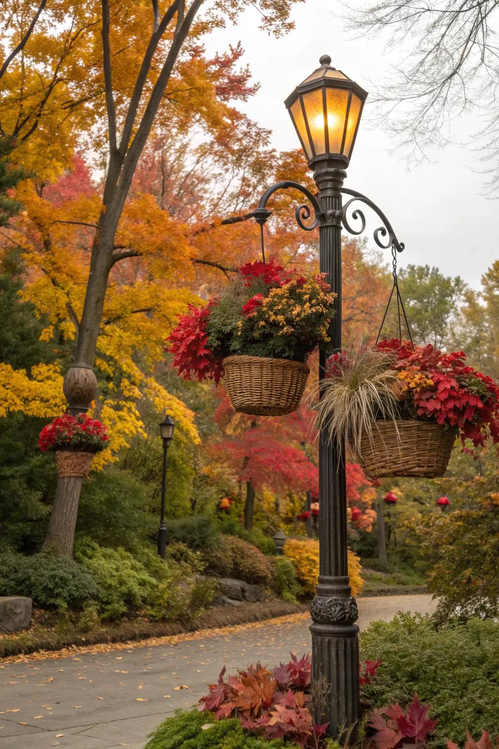 Woven elements add texture and warmth to your fall décor.