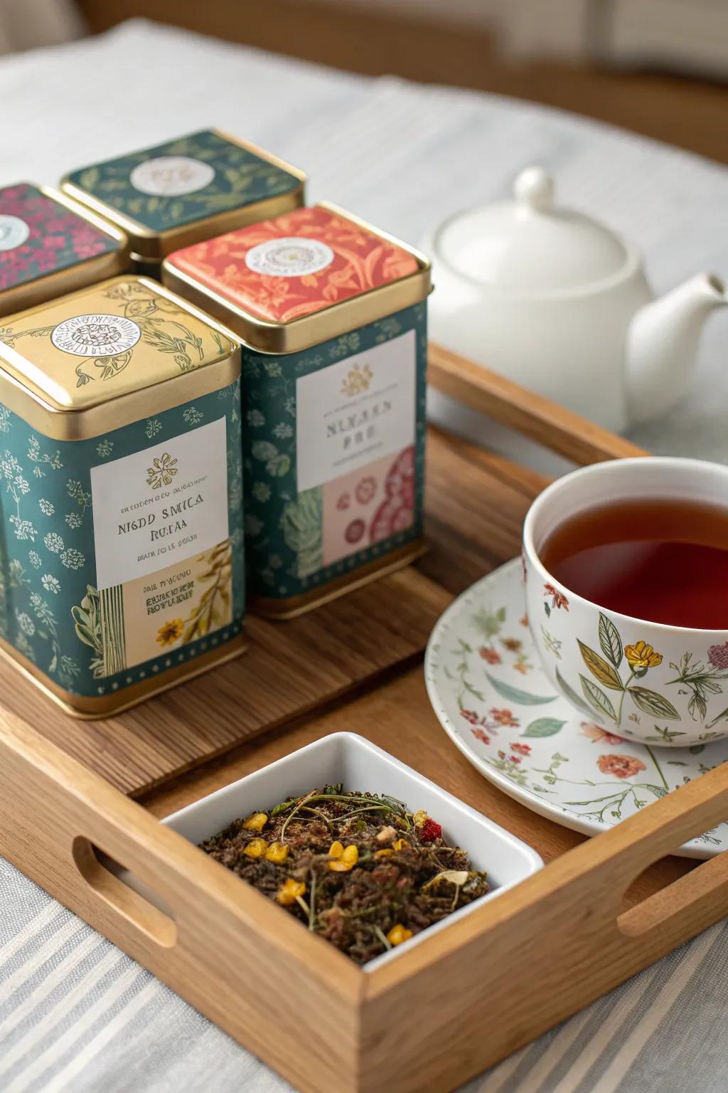 Floral teas offer a soothing and aromatic experience.