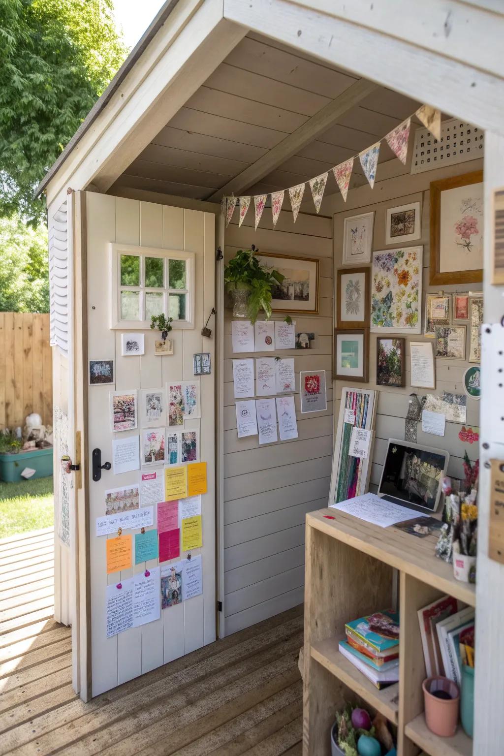 Inspirational walls keep motivation high and spirits lifted.