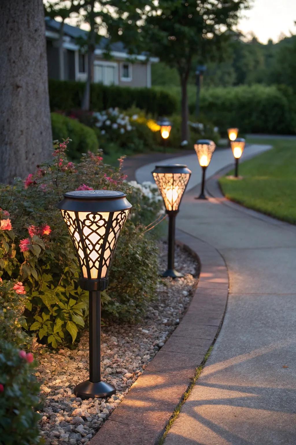 Decorative lights add personality and flair.