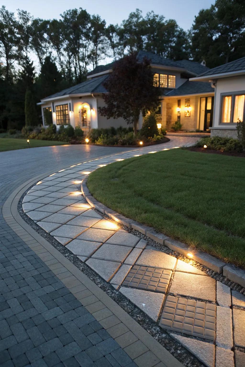 Integrated solar pavers offer a discreet, innovative solution.