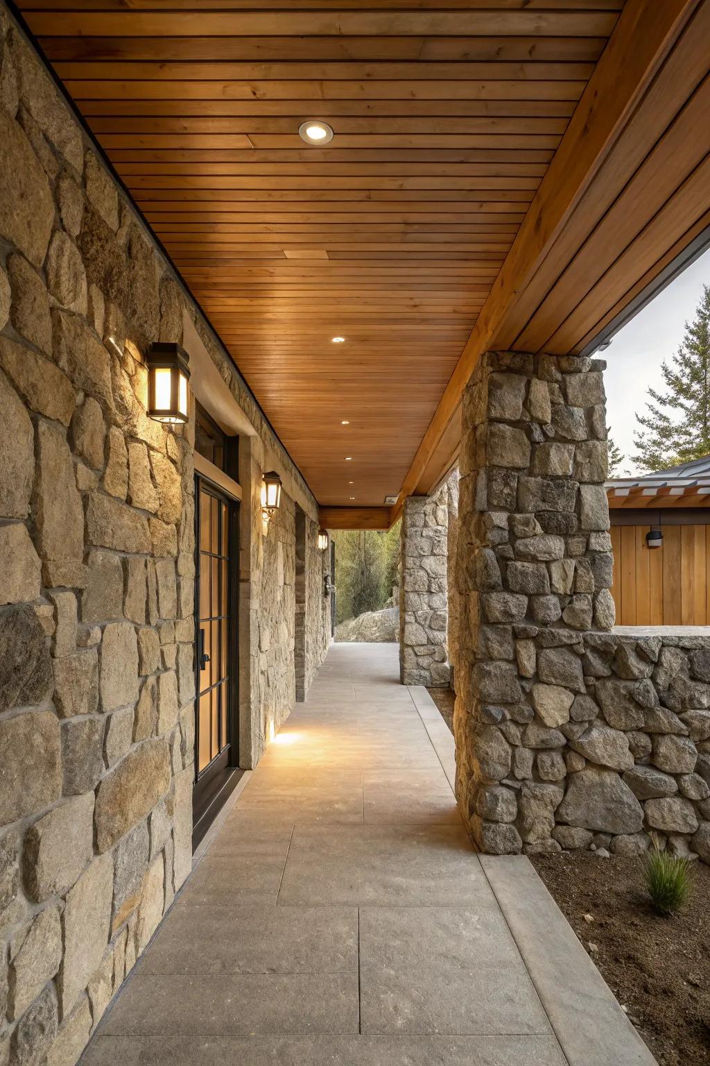 Natural materials bring rustic charm.