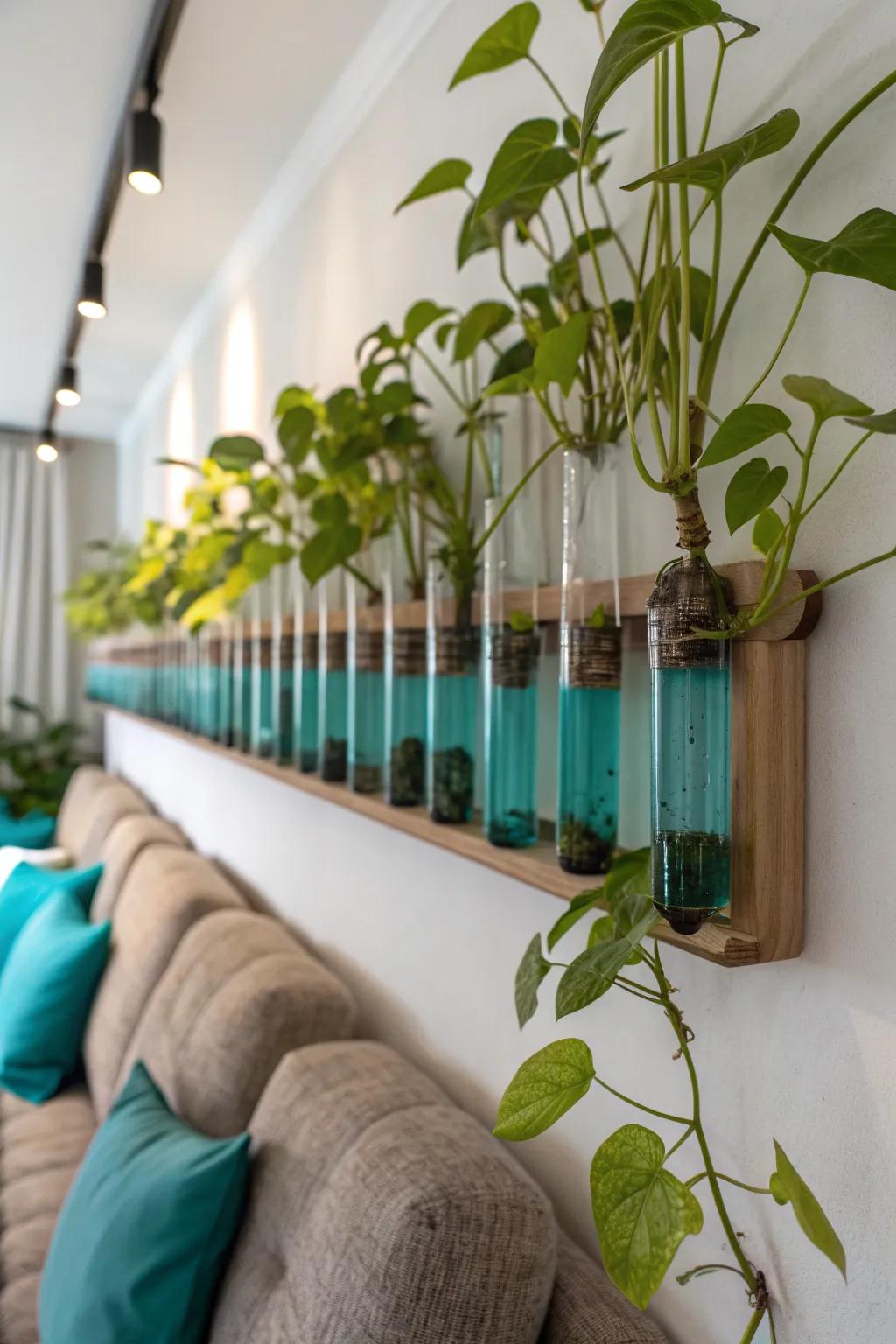 Propagation tubes offer a unique and functional display.