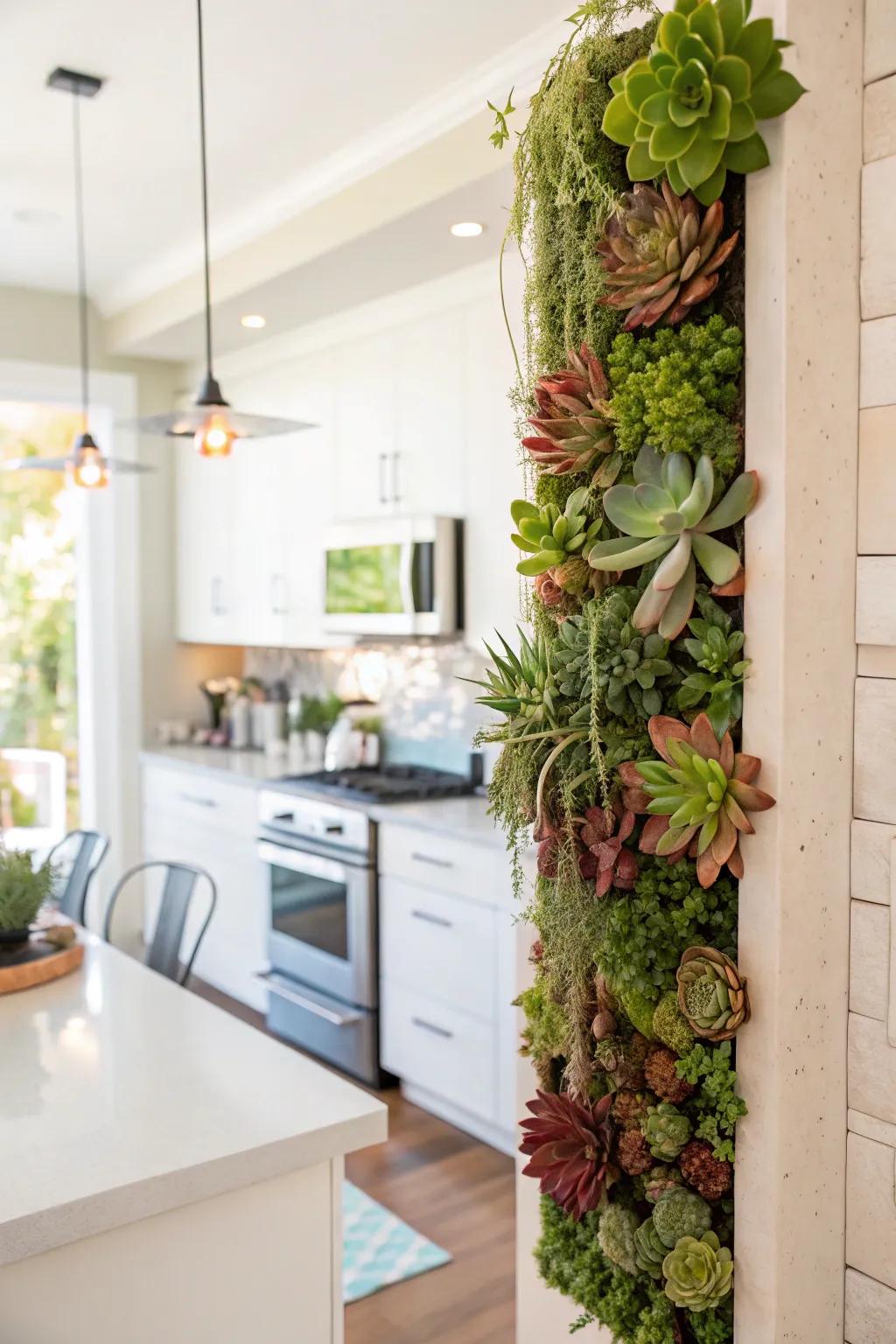 Succulents offer a stunning and low-maintenance display.