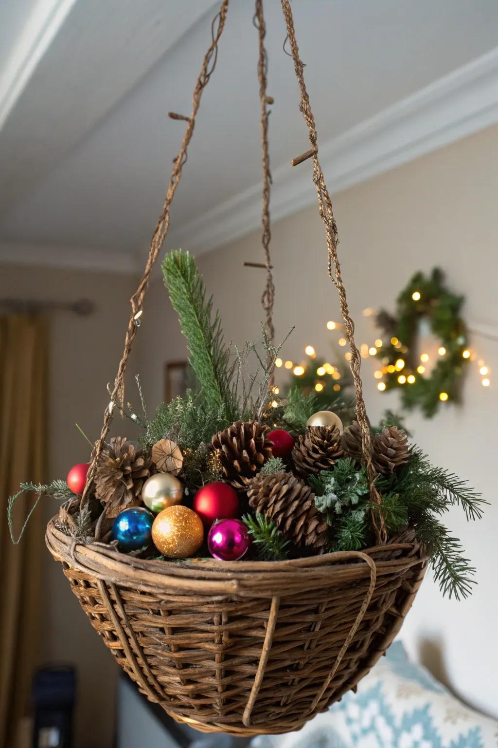 A DIY basket brimming with charm and creativity.