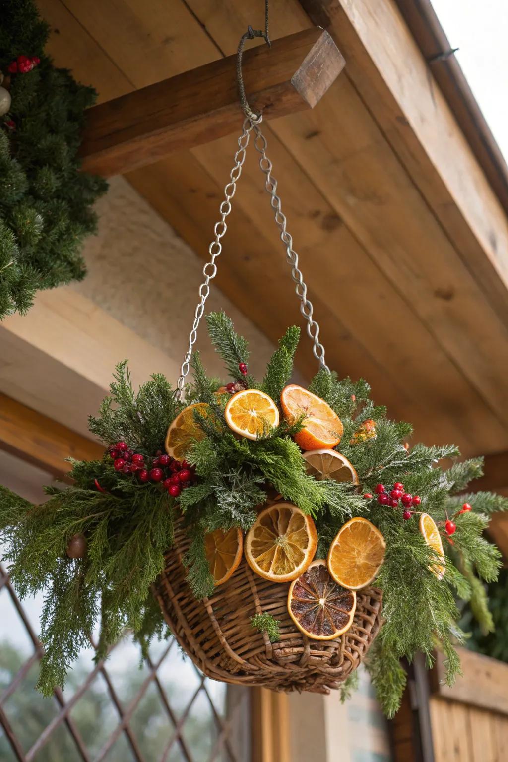 Dried citrus adds a fragrant and colorful touch.
