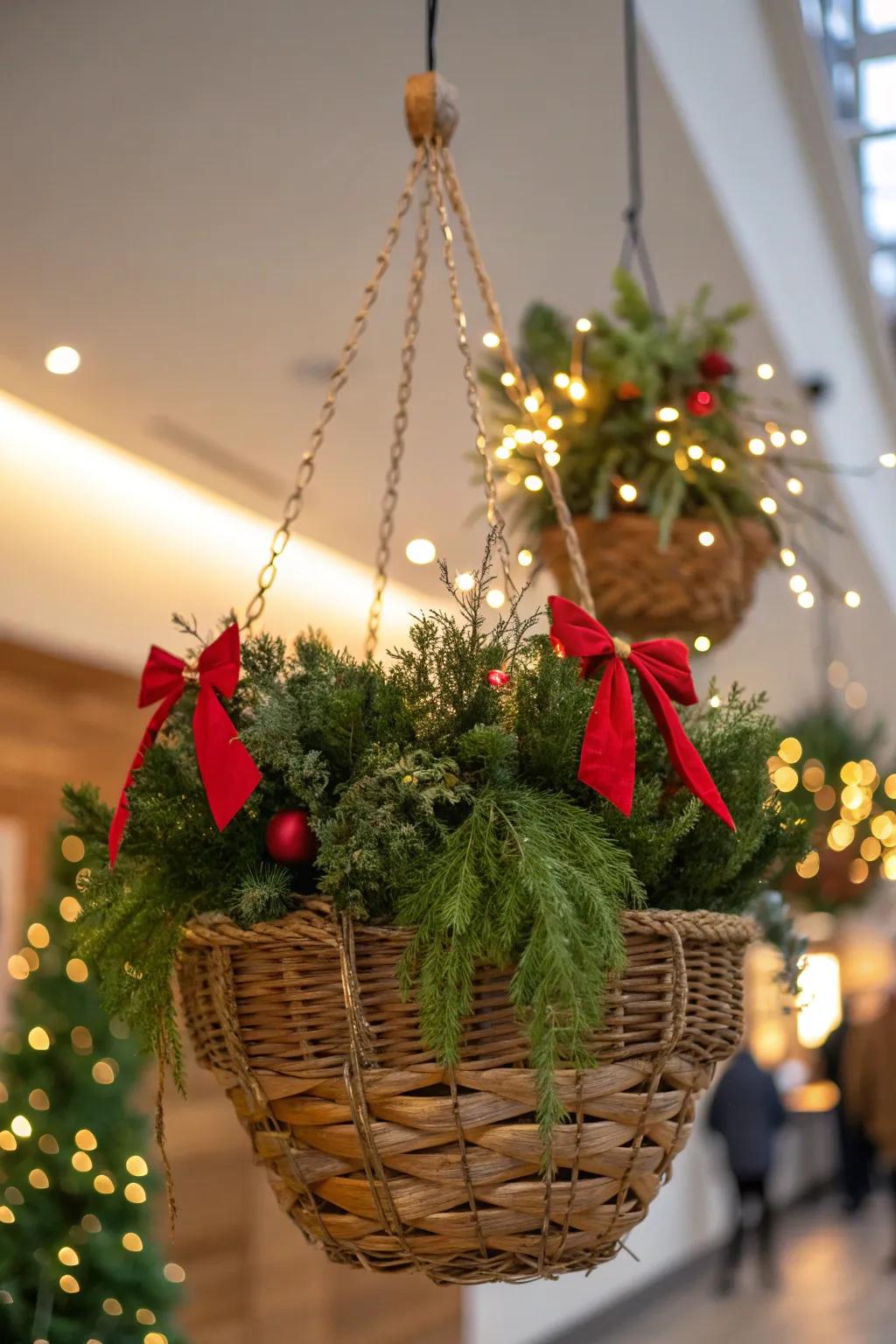 Twine-wrapped twigs offer a rustic and textured appearance.