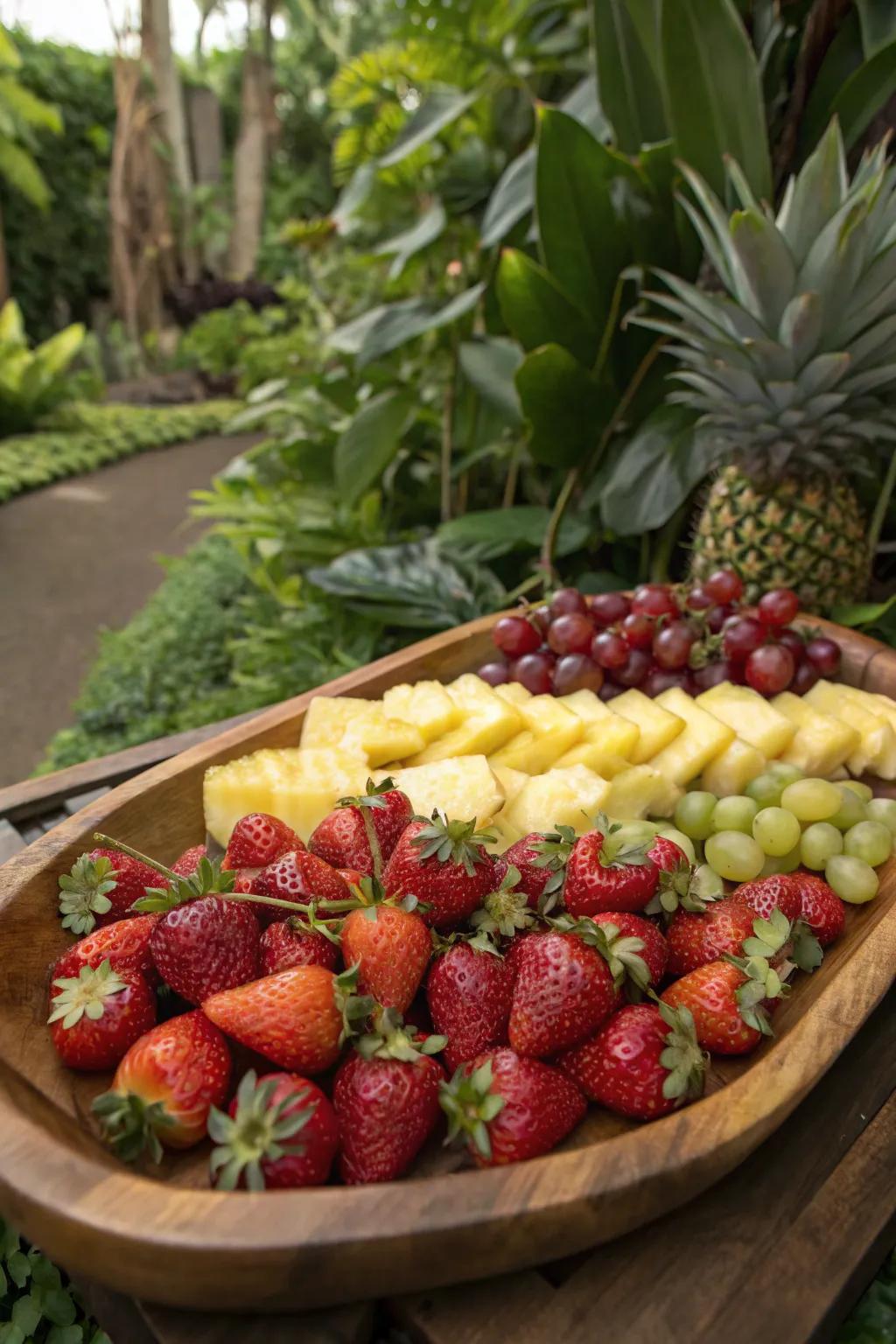 Vibrant fruit and strawberry fusion