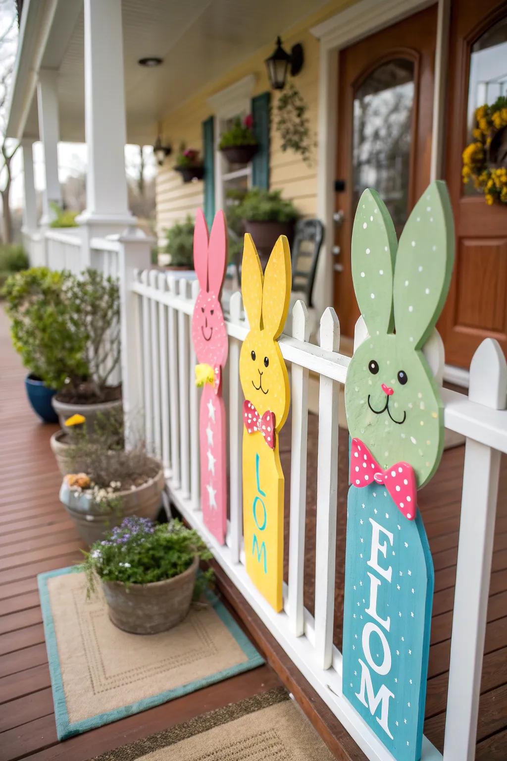 Wooden cutouts add a personalized touch to your decor.