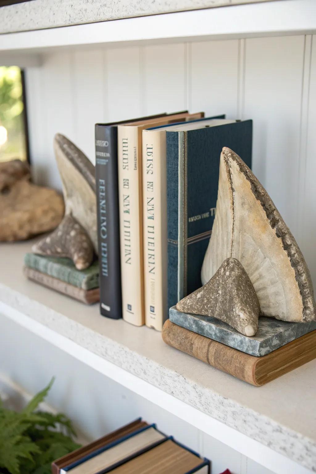 Bookends that introduce a coastal vibe to your personal library.