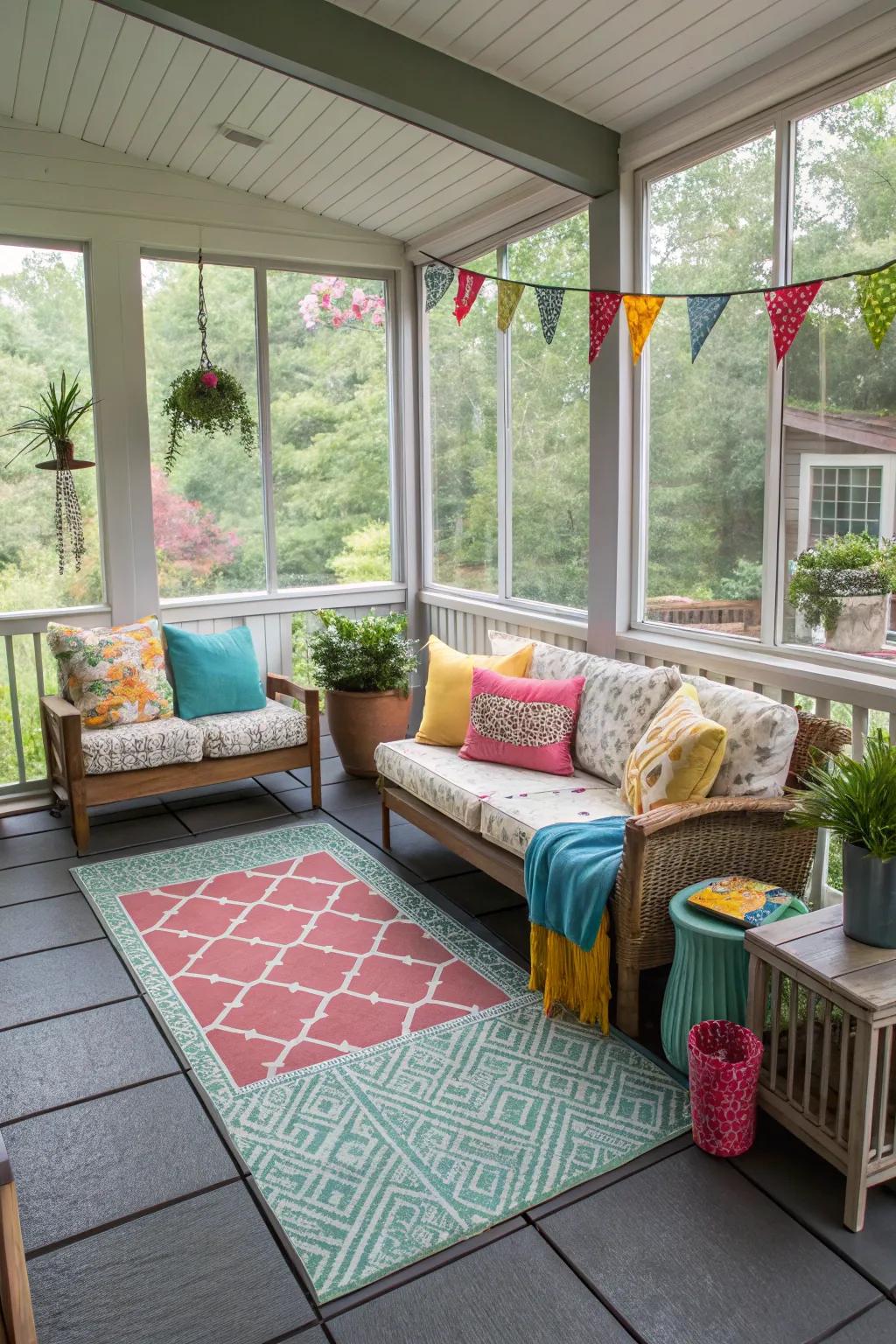 Rubber tiles offer a safe and modern flooring solution for families.