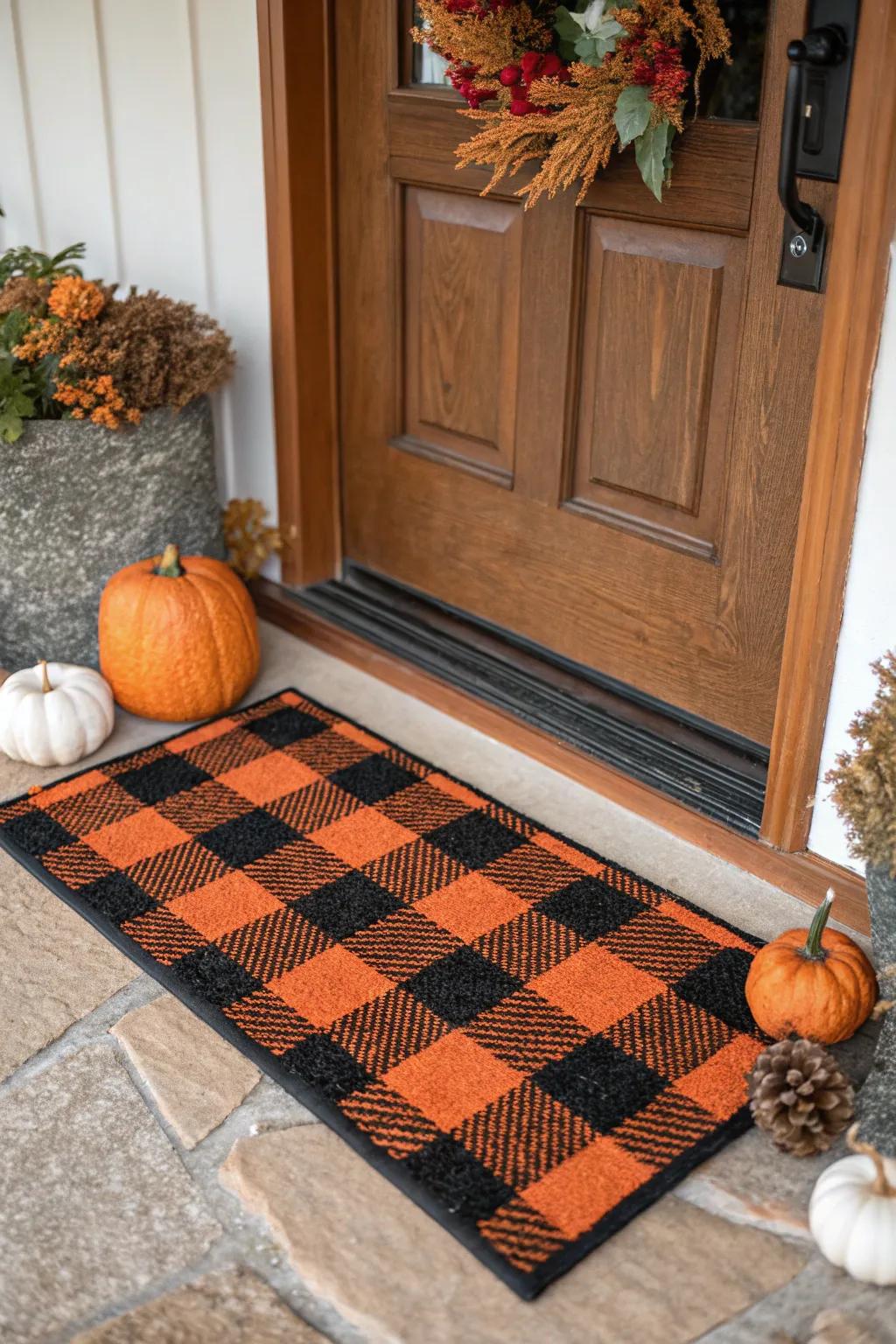 Stripes and checks for a subtly festive vibe.