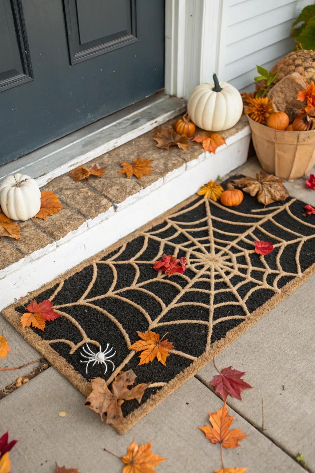 Spin a web of welcome with this unique design.