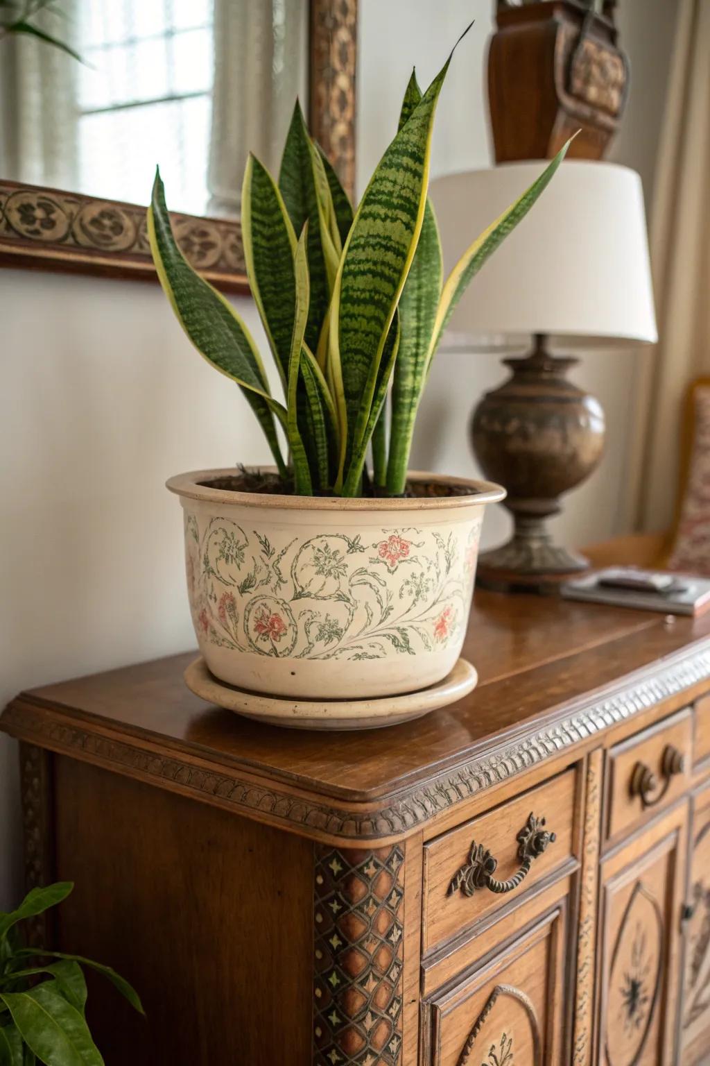 Vintage pots bring a touch of nostalgia and character to your decor.