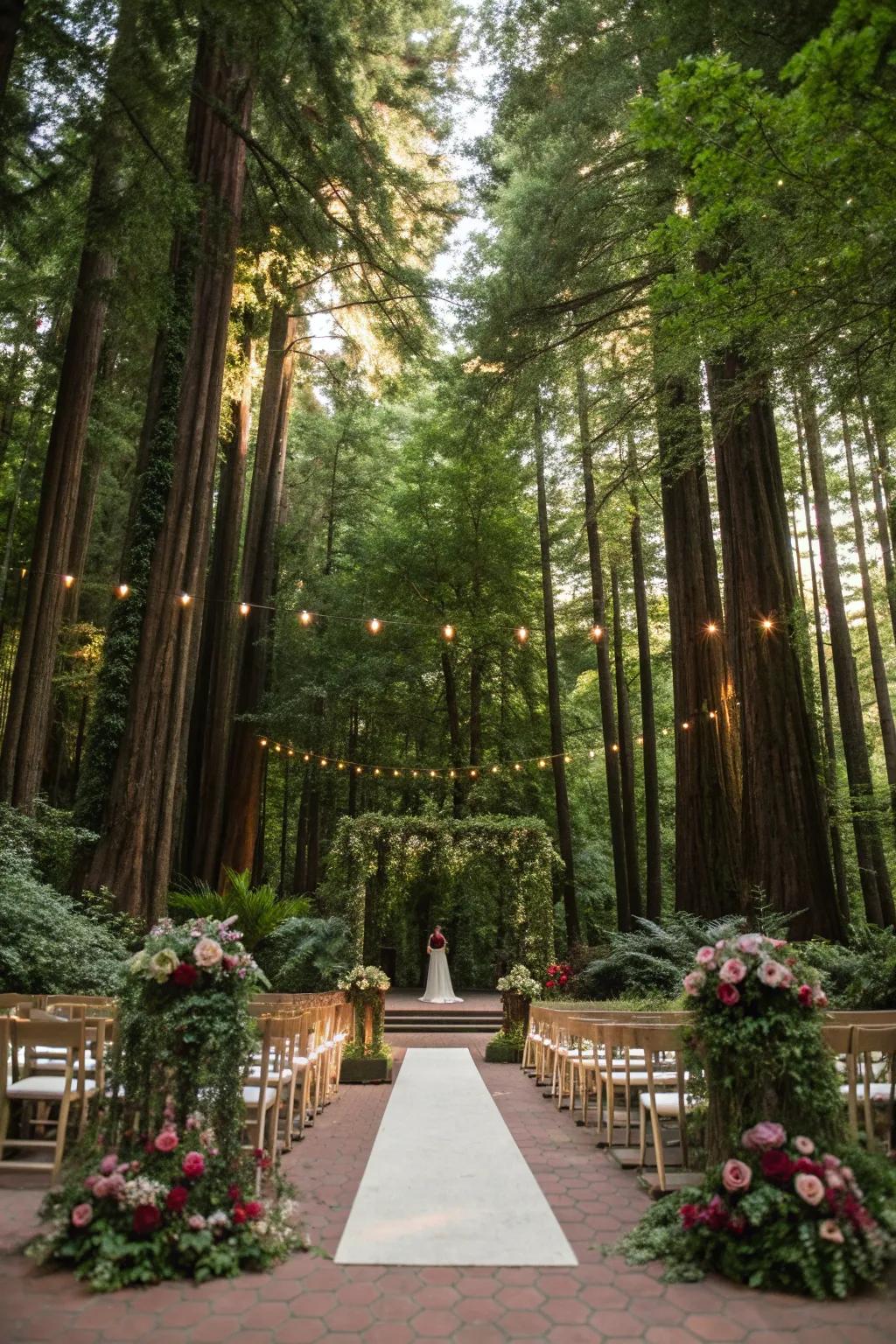 Nature itself provides the most stunning decor.