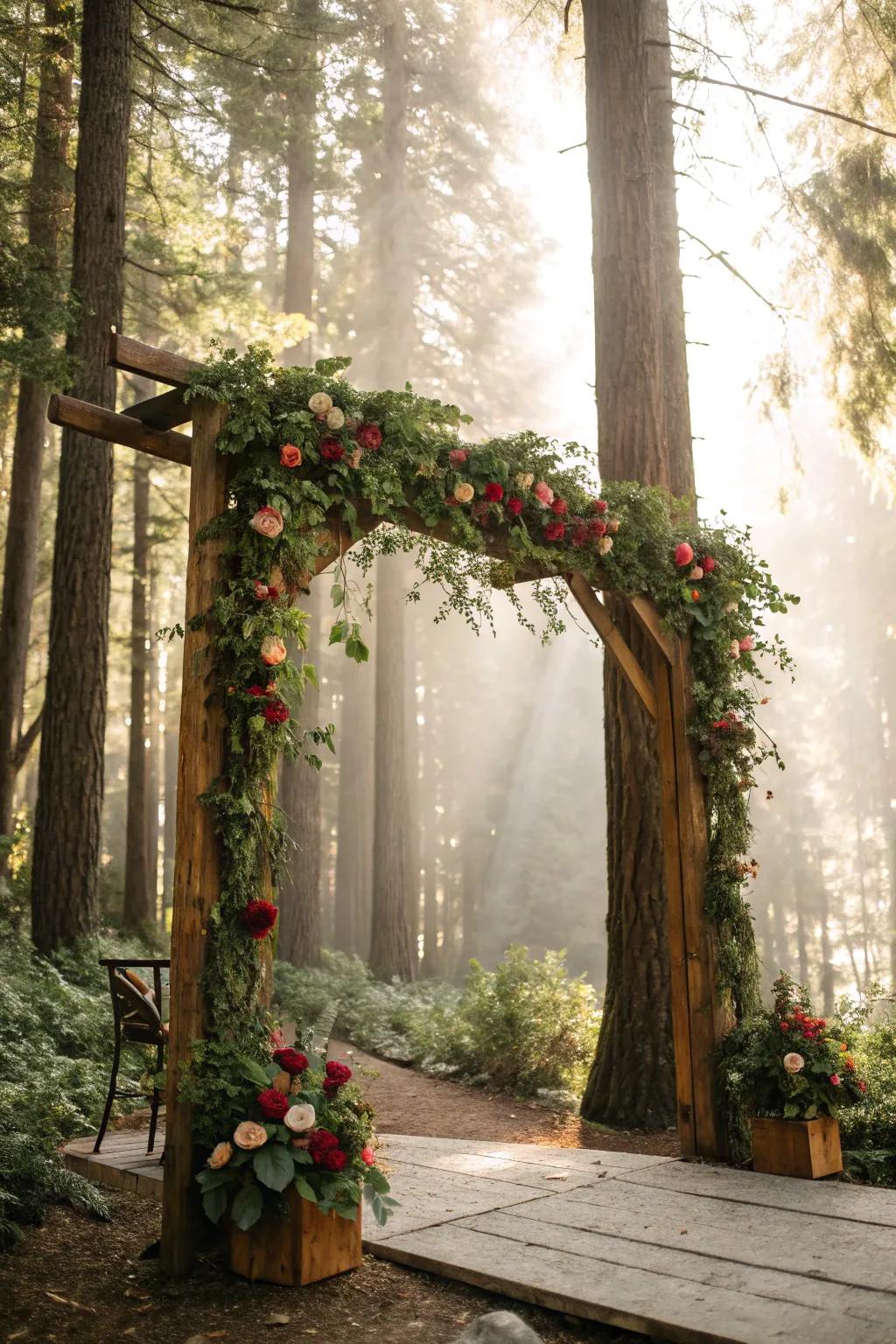 An arch that frames your vows beautifully.