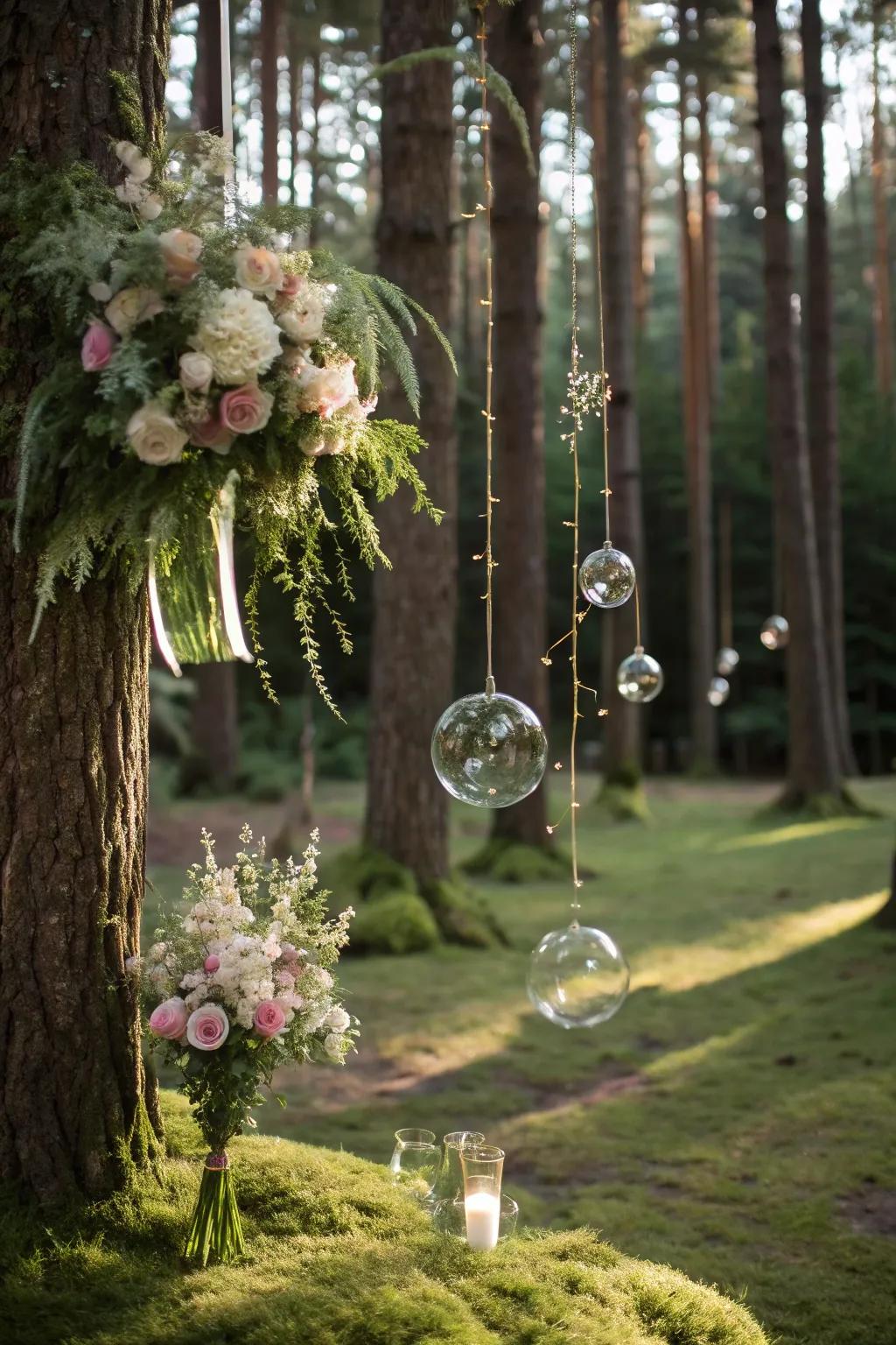 Look up to find magic hanging above.