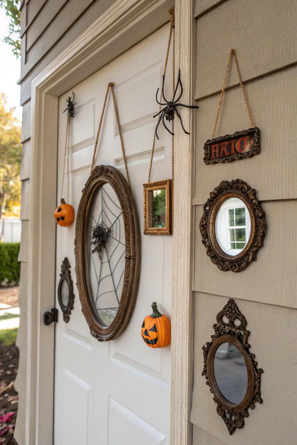 Mystical mirrors add an unexpected and enchanting touch.