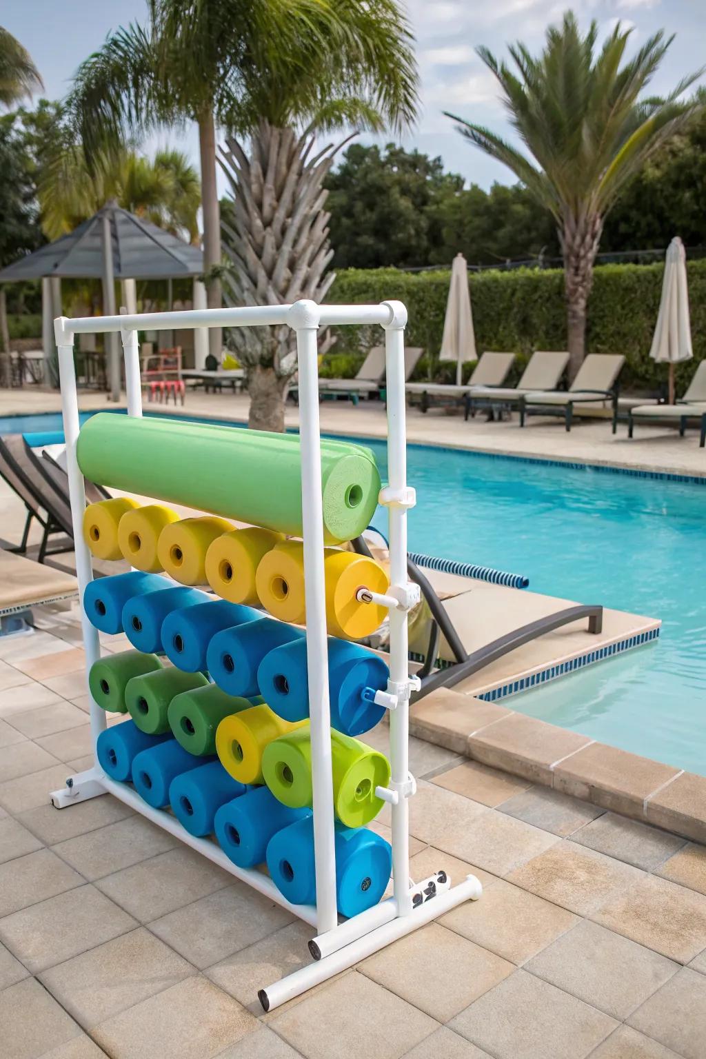PVC pipe racks offer customizable storage solutions.