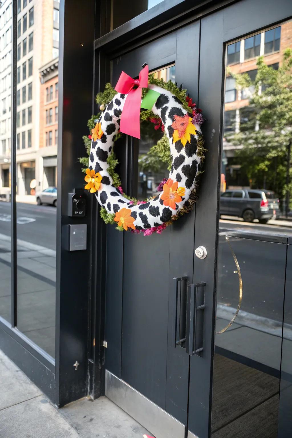 Bold graphic cow for a contemporary statement.