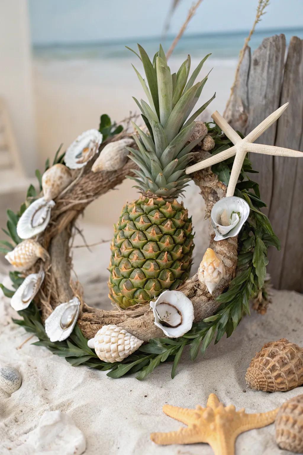 A wreath that brings the sea to your doorstep.