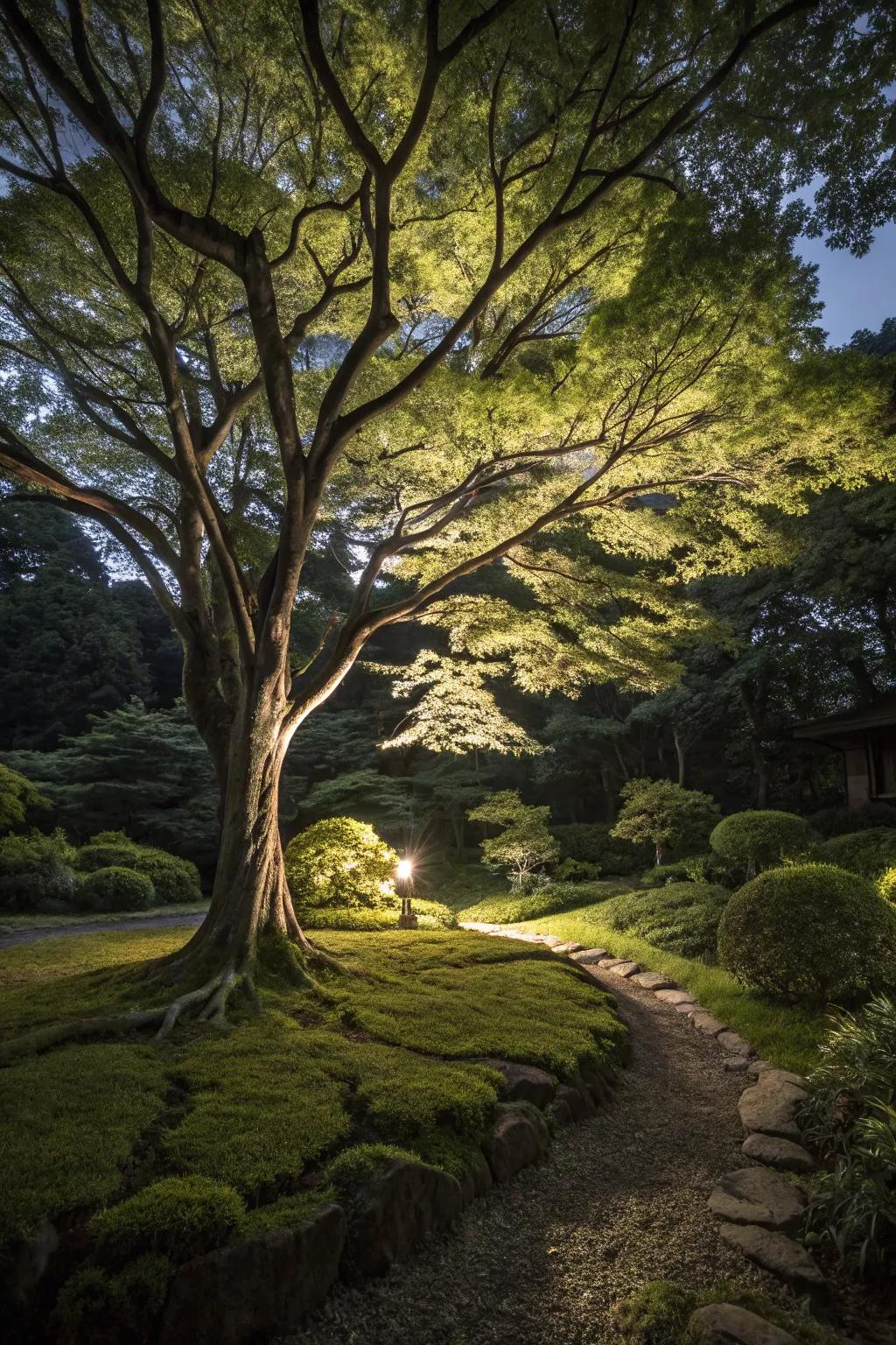 Create a theatrical effect with dramatic underlighting.