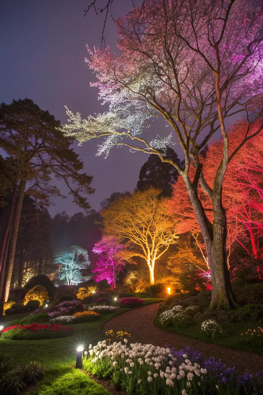 Add vibrancy with colorful lighting variations.