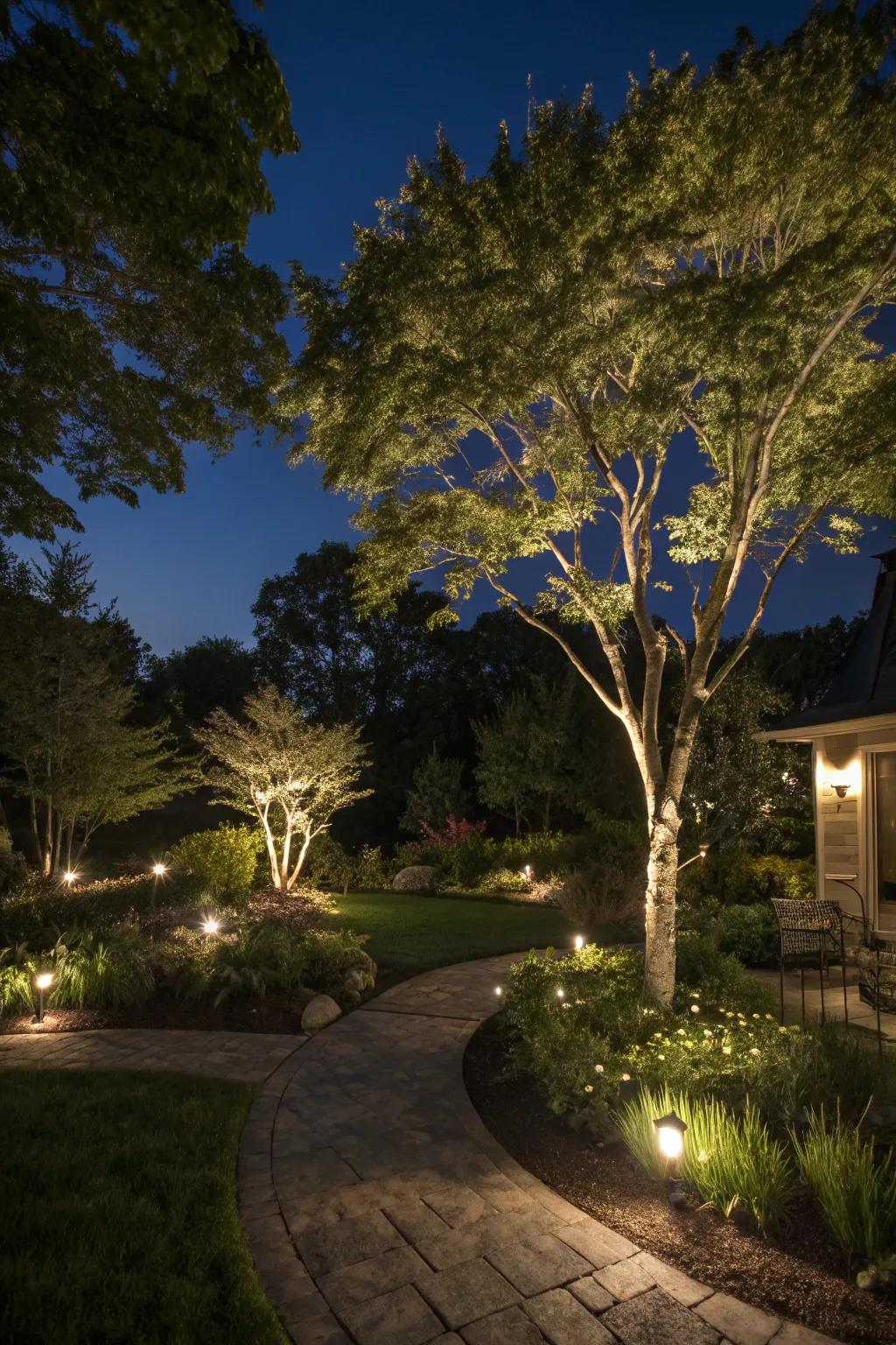 Create a cohesive oasis with garden-integrated lighting.
