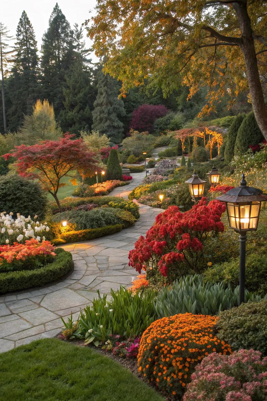 Keep your garden fresh with seasonal lighting themes.