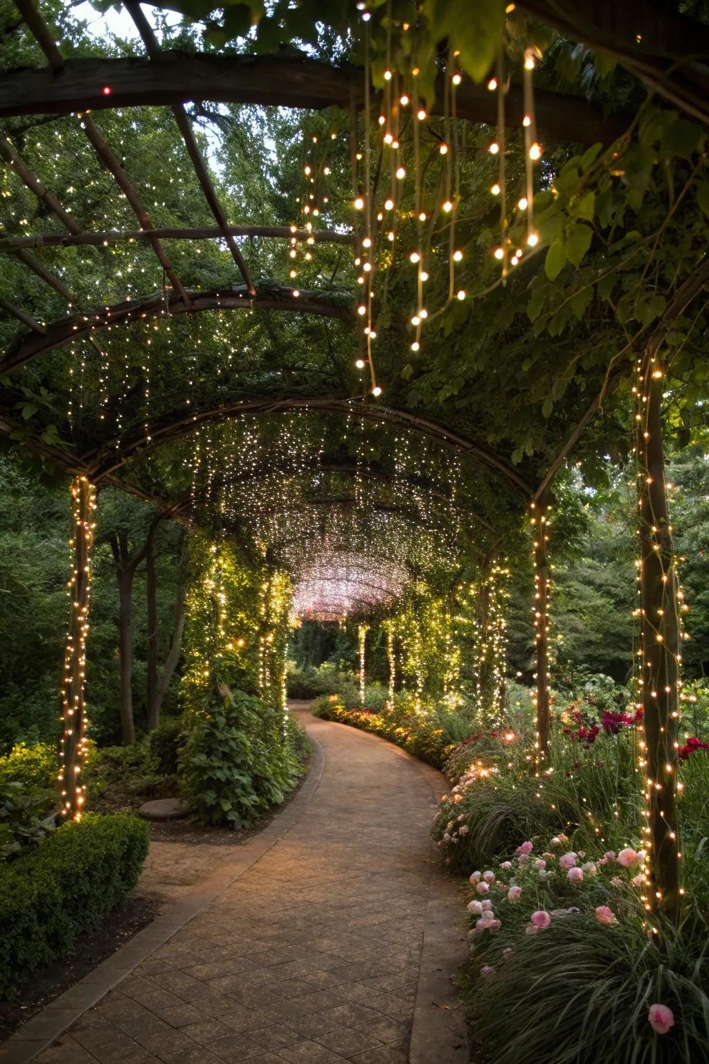 Enchant with a twinkling canopy of lights.
