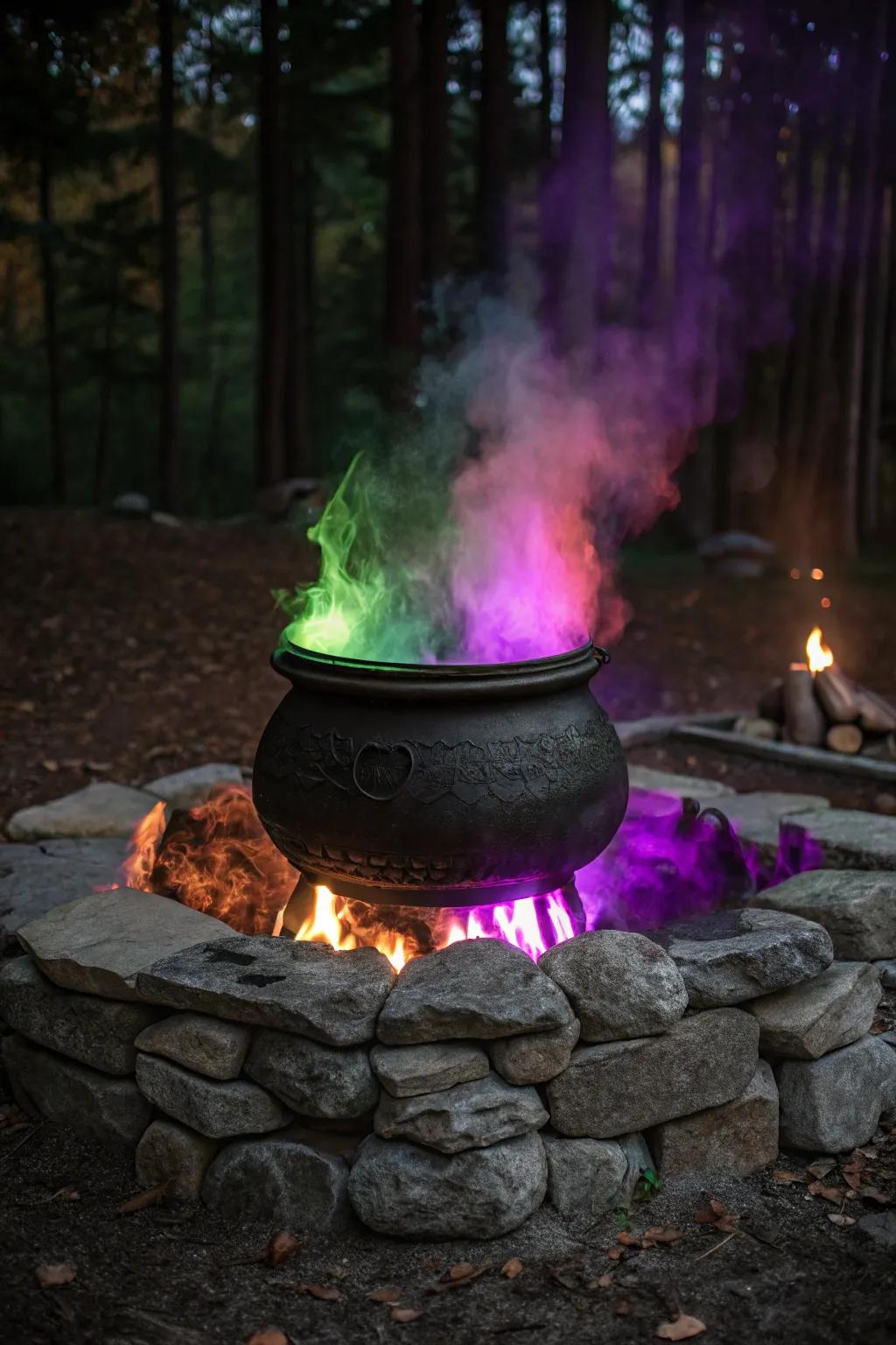 Enchant your guests with a mystical fire pit display.