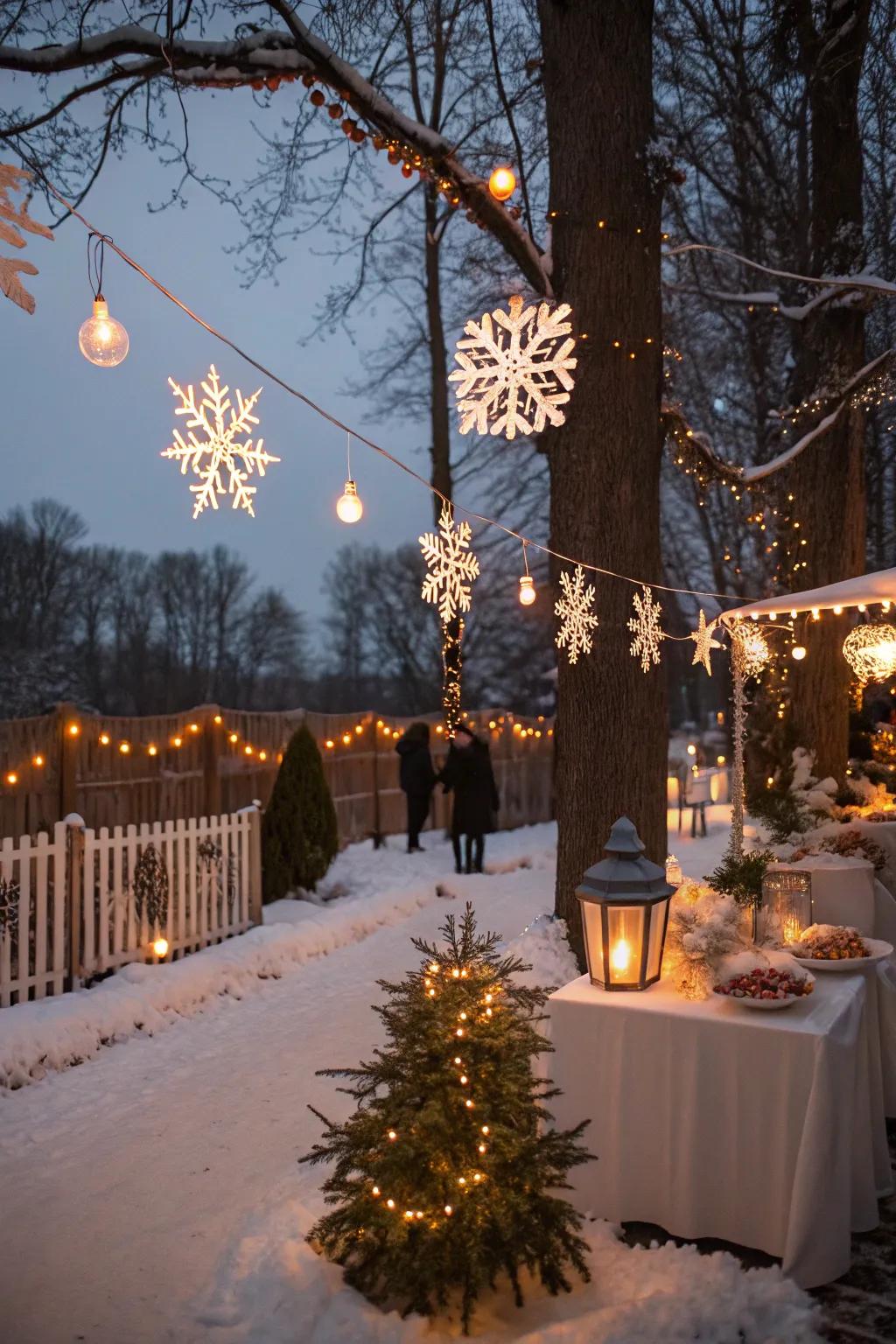 Bring the magic of winter to life with beautiful decorations.