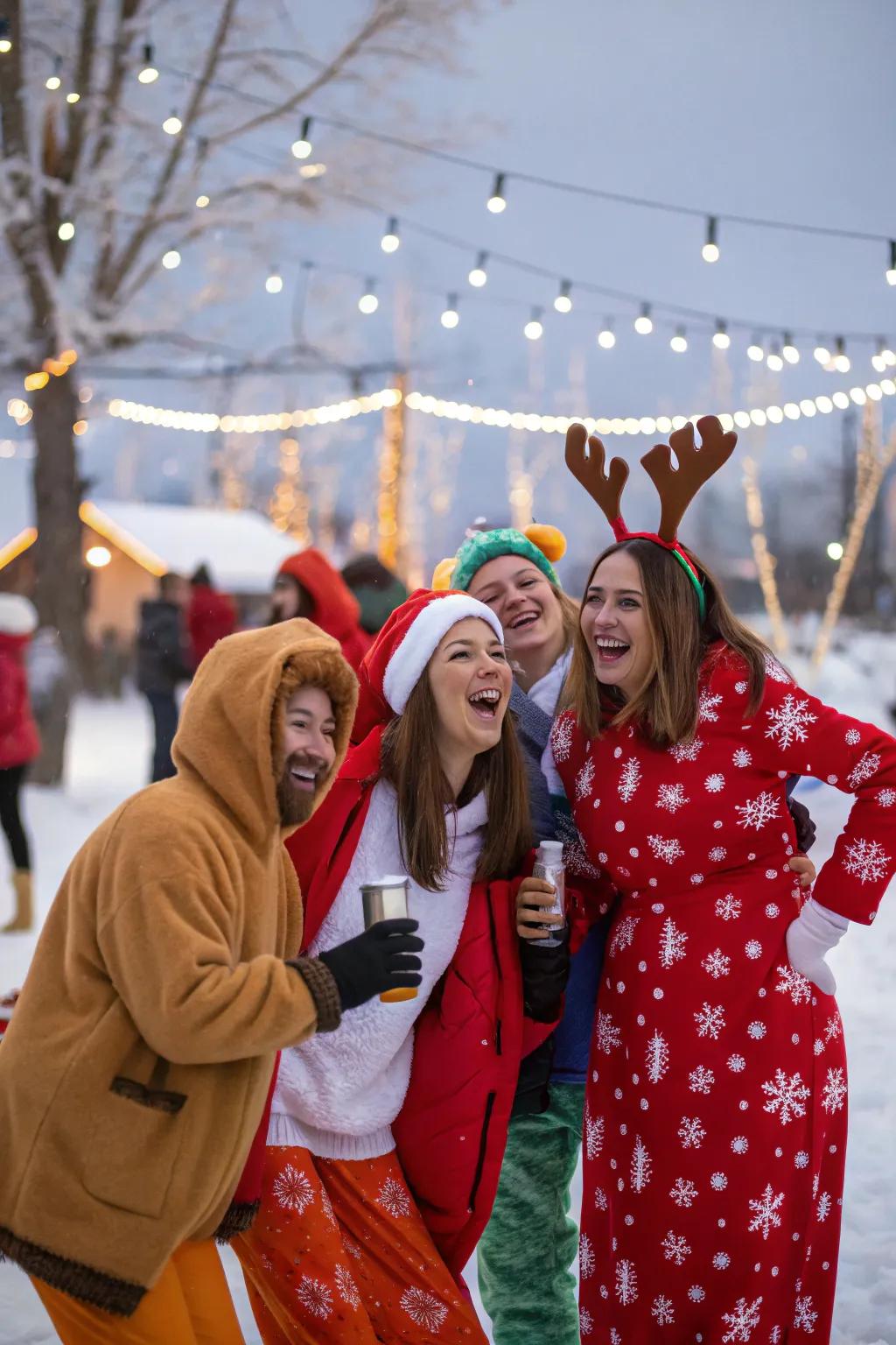 Add a playful twist with a winter-themed costume party.