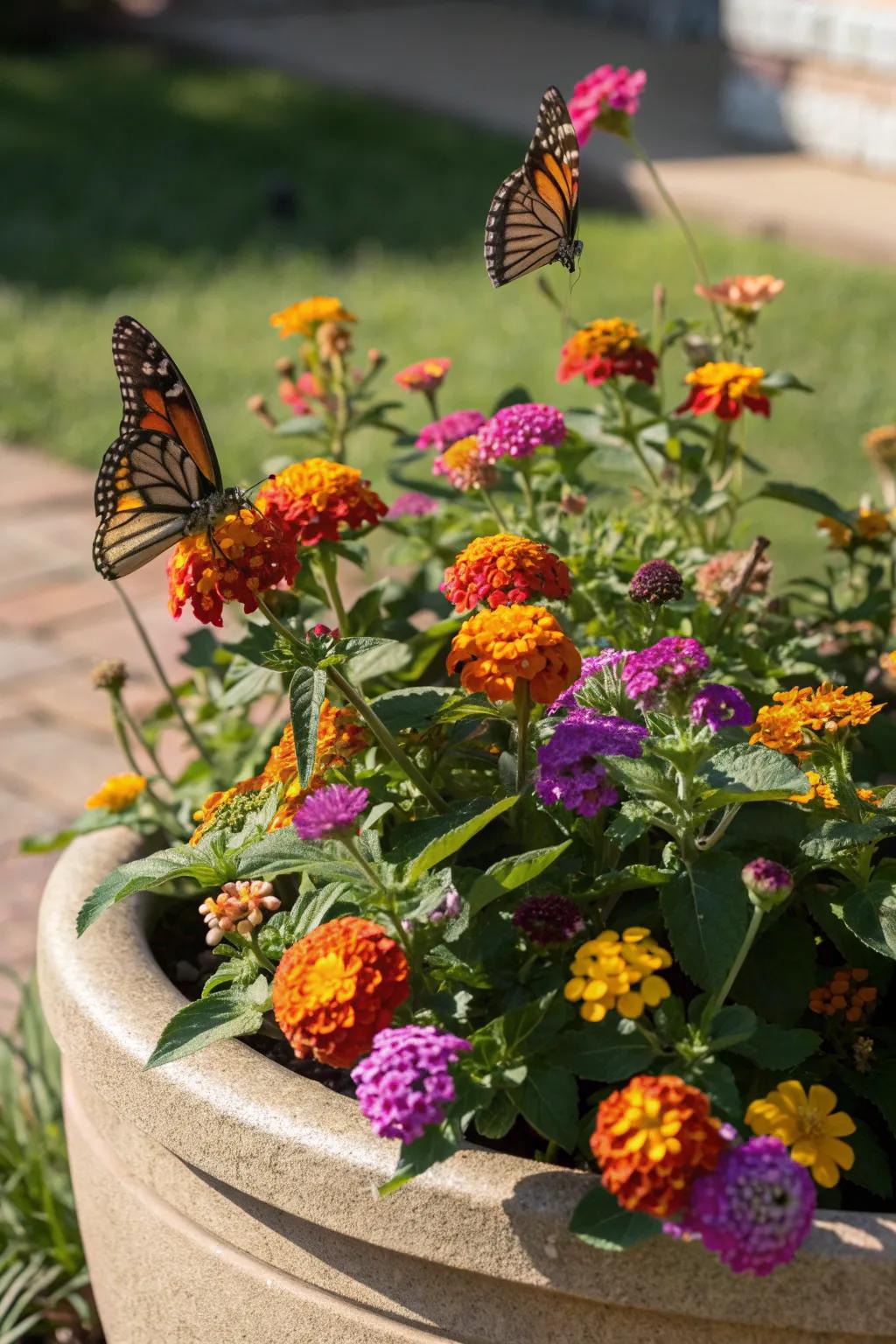 Create a pollinator paradise with nectar-rich flowers that draw in butterflies.