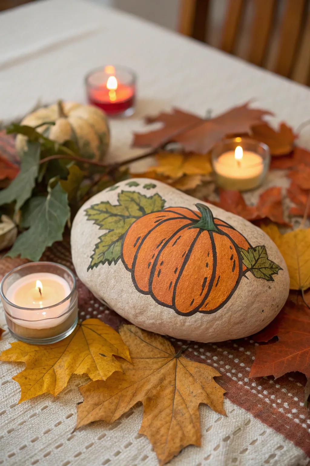 Embrace the spirit of the season with holiday-themed rock paintings.